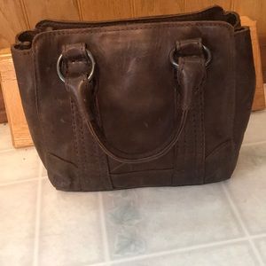 Frye Melissa Mini Tote Crossbody Brown Purse